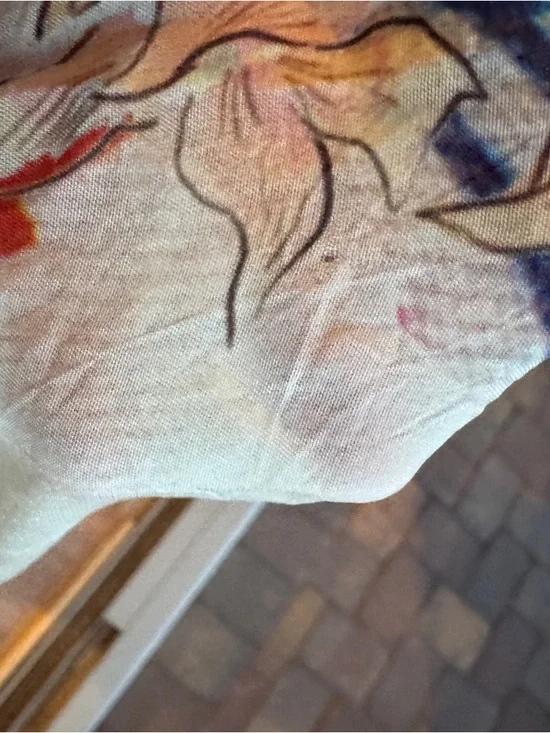 Johnny Was Womens 3X Multicolor Boho Floral Print Tunic Top - Picture 6 of 7